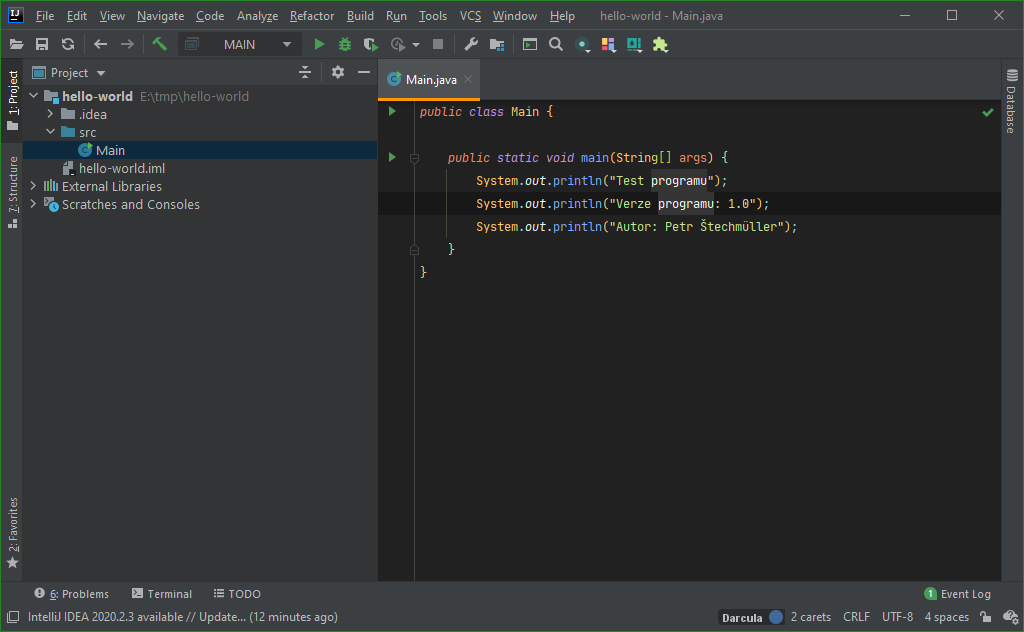 Multikurzor přes podřetězce v IntelliJ IDEA - IntelliJ IDEA / NetBeans / Eclipse - Pokročilá práce
