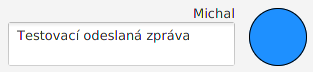 Grafická reprezentace odeslané zprávy - Online kurzy programování v Javě - Největší český e-learning