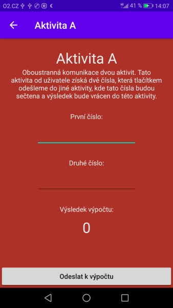 Android Intenty a aktivity