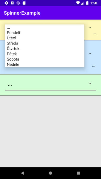 Vlastní vzhled Android komponent