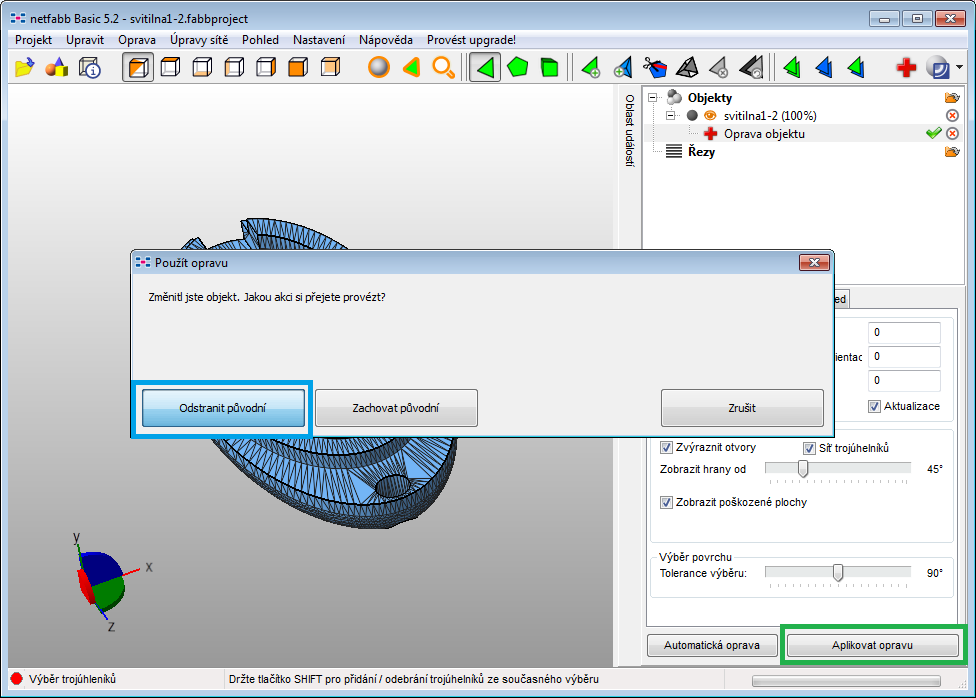 netfabb Basic - 3D tisk