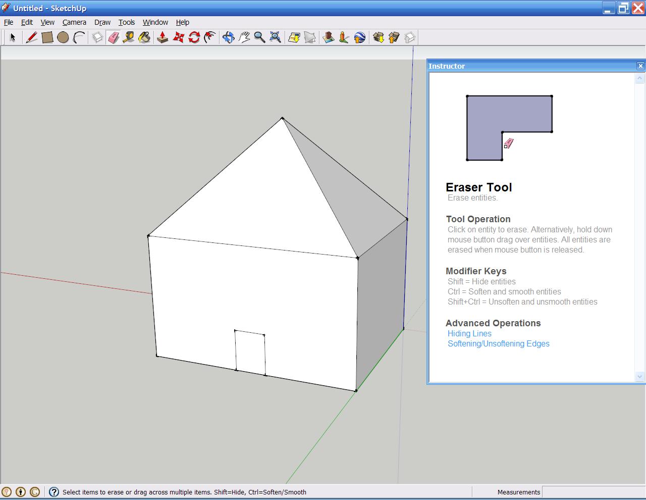 Google SketchUp dveře - Google SketchUp