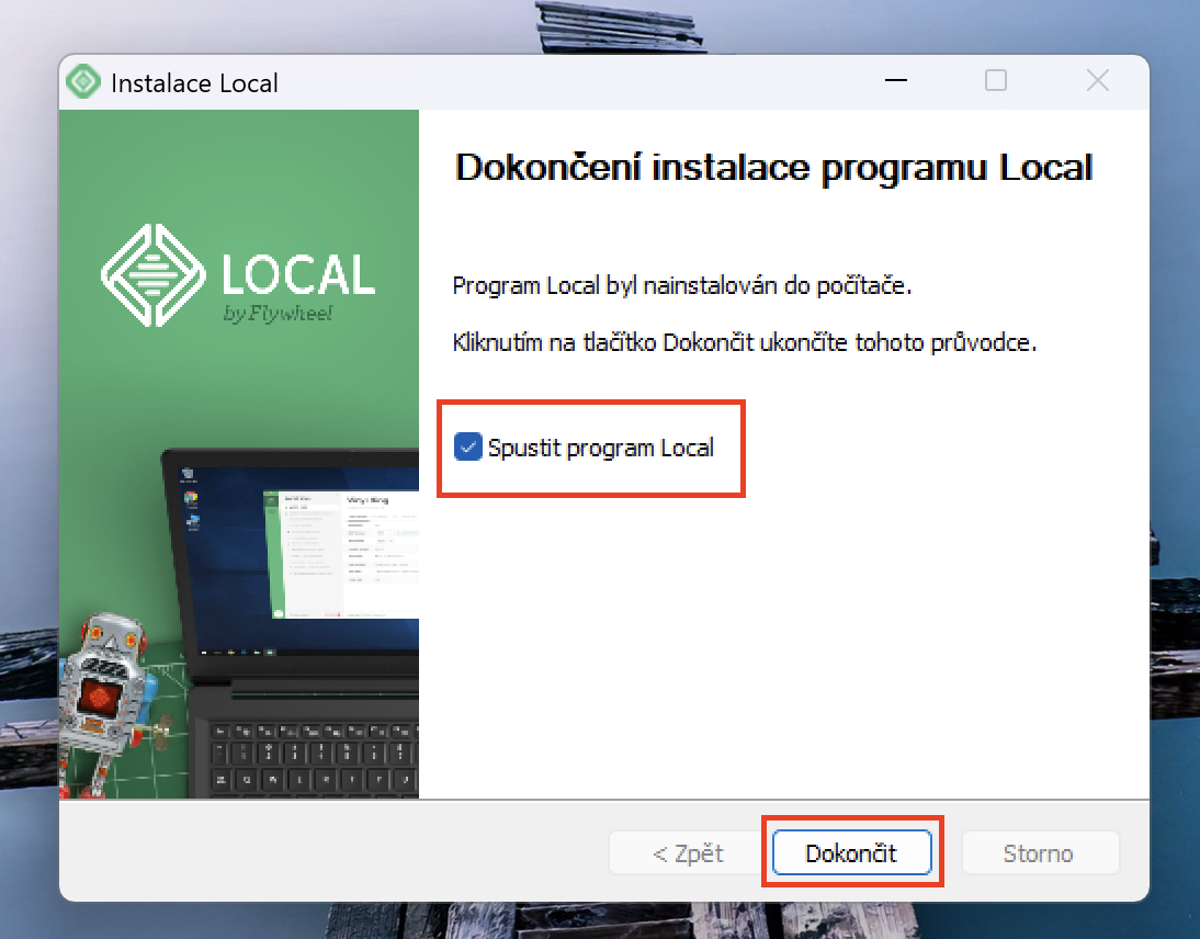 Ukončení instalace - WordPress - Základy