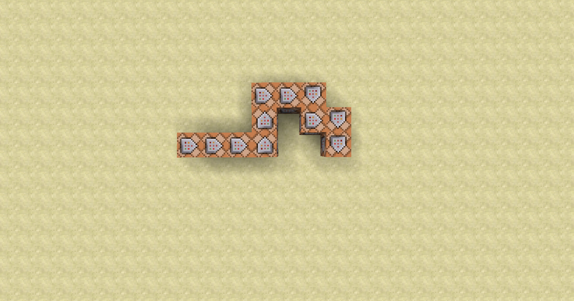 Ukázka řetězce bloků v Minecraftu - Programování v Minecraftu
