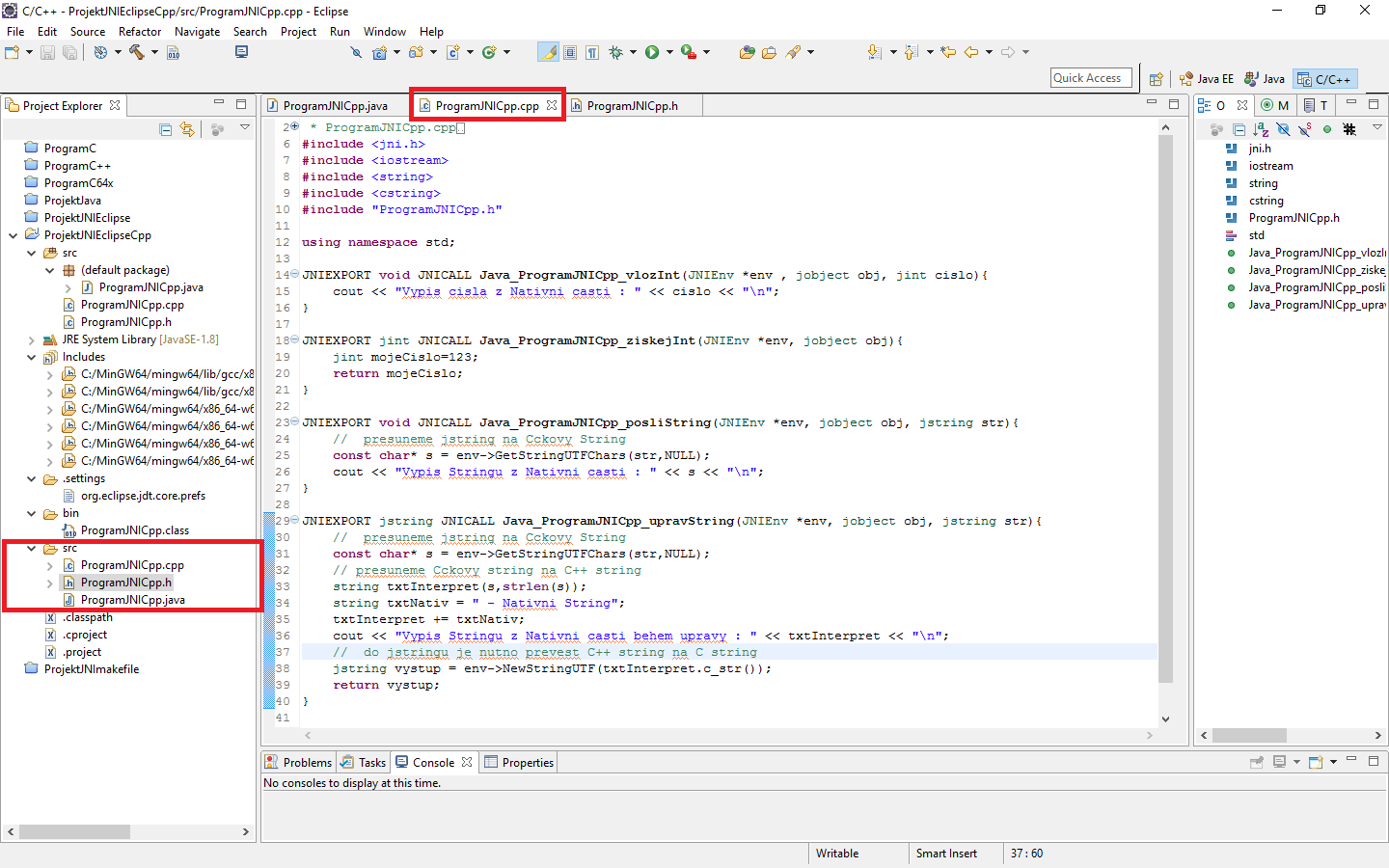 Zdroják Cpp - JNI - Java Native Interface