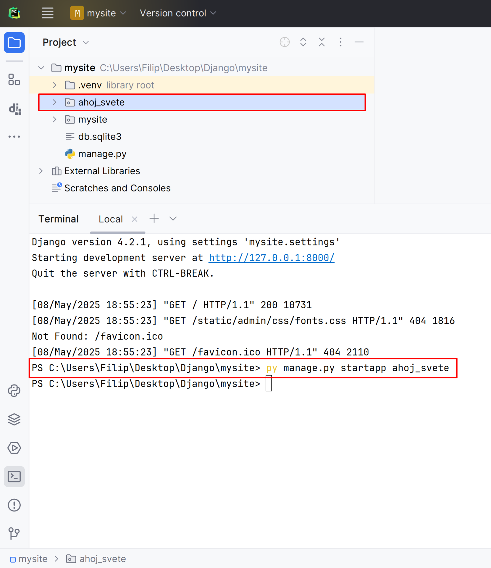 Vytvoření aplikace - Základy Django frameworku pro Python