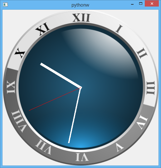 Analogové hodiny v PyQt