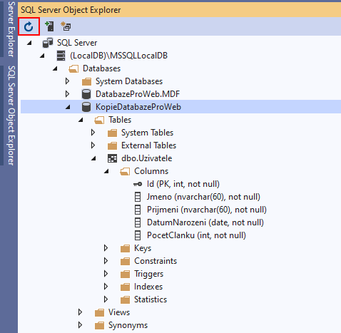 Kopie databáze v SQL Server Object Exploreru - MS-SQL databáze krok za krokem
