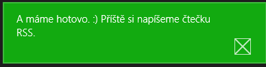 To je vše. - Tvorba Windows 8 store aplikací v JavaScriptu