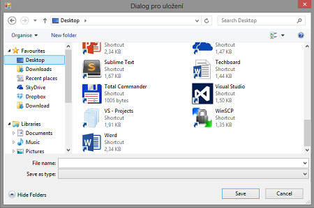 C# .NET SaveFileDialog - Windows Forms - Okenní aplikace v C# .NET