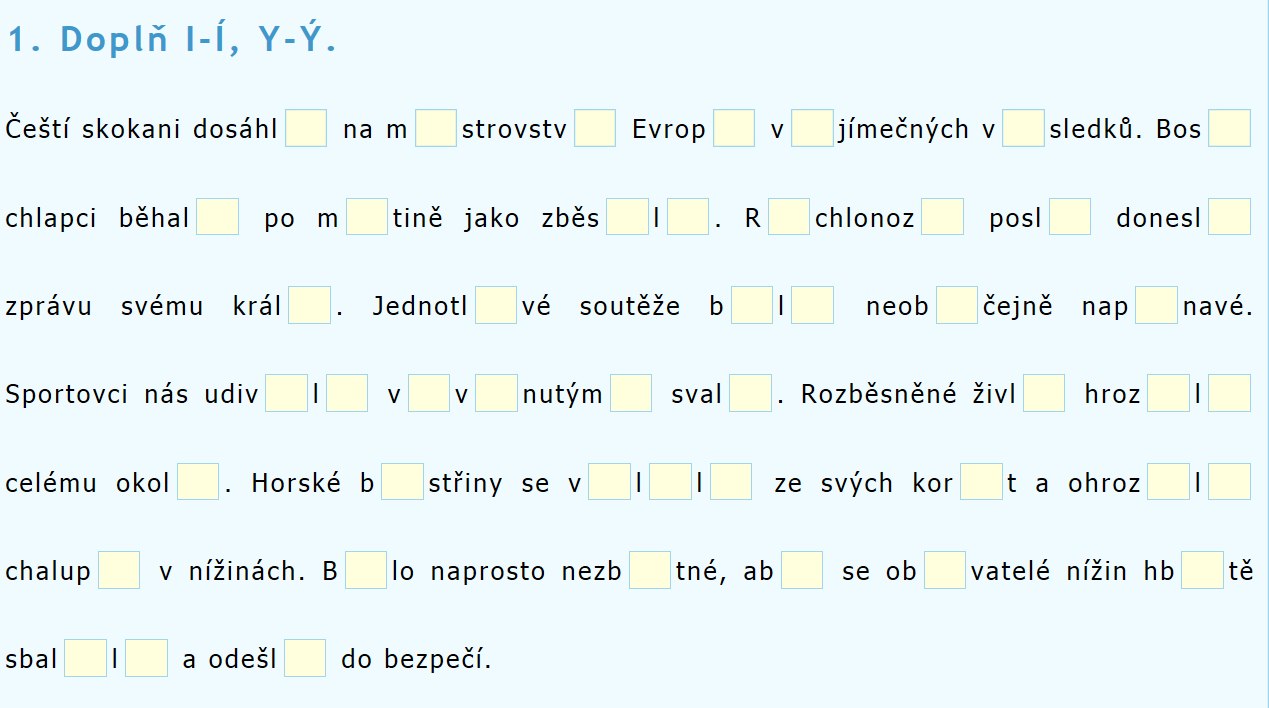 Listopadový diktát - Student IT na střední škole