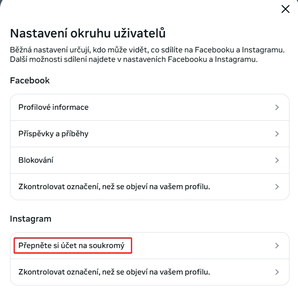 Nastavení soukromí na Facebooku - Význam digitálních technologií a jejich rizika