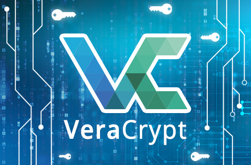 Logo aplikace VeraCrypt pro šifrování dat - Význam digitálních technologií a jejich rizika