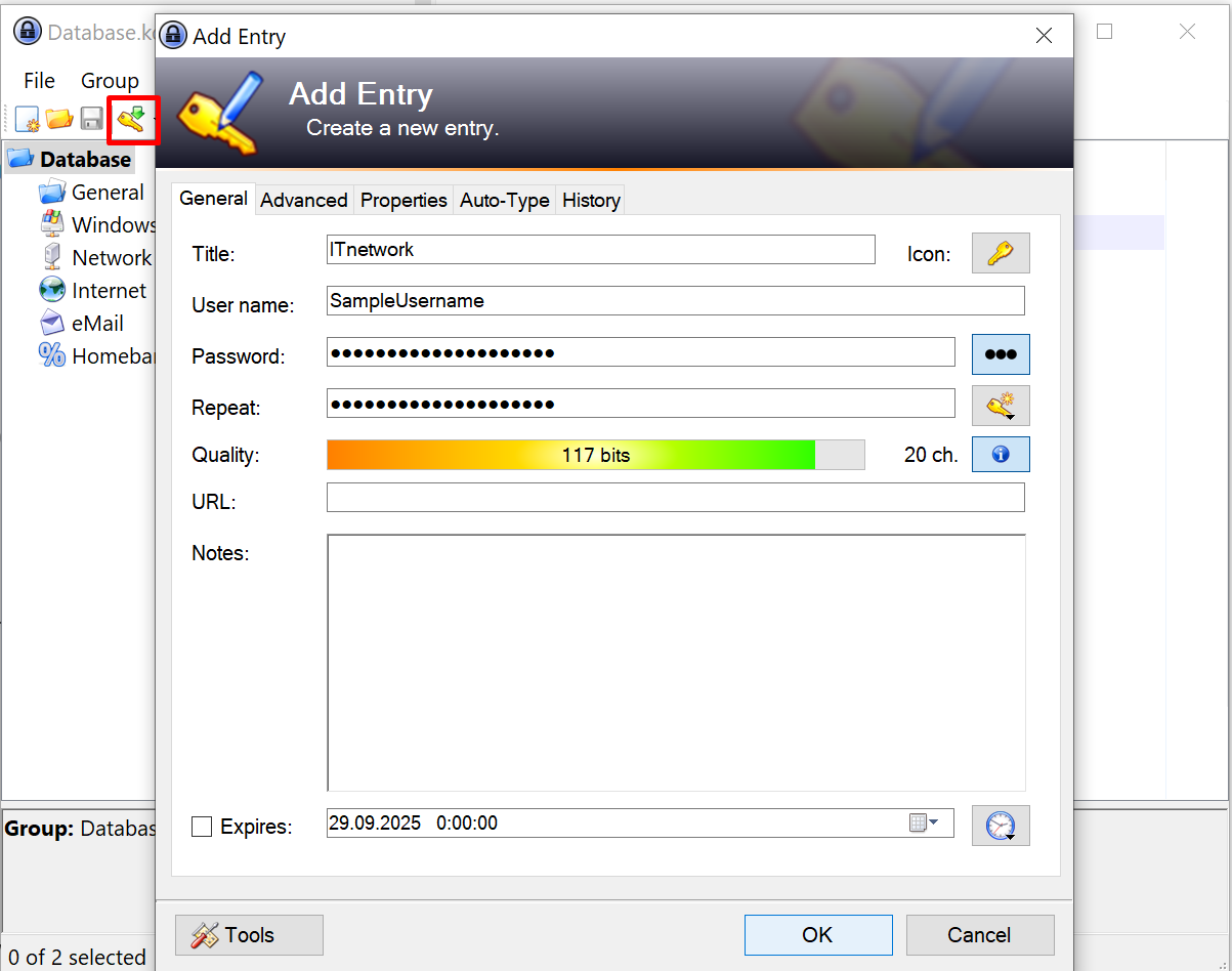 Přidání hesla - Základy kybernetické bezpečnosti