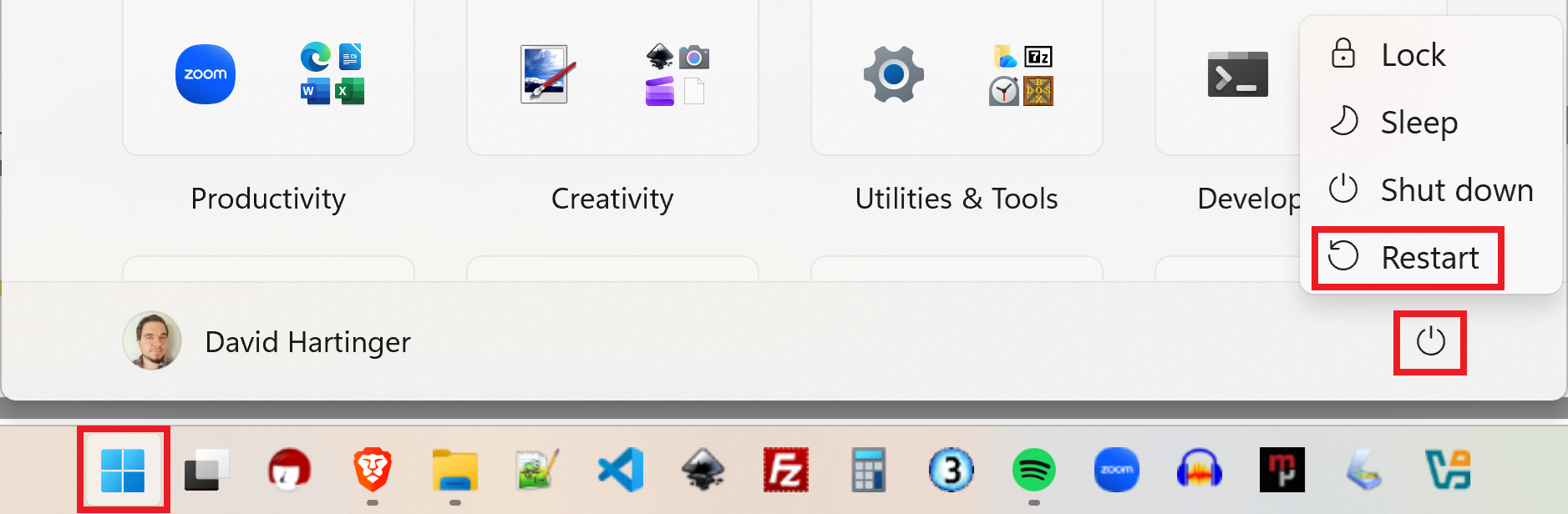 Restarování Windows do UEFI