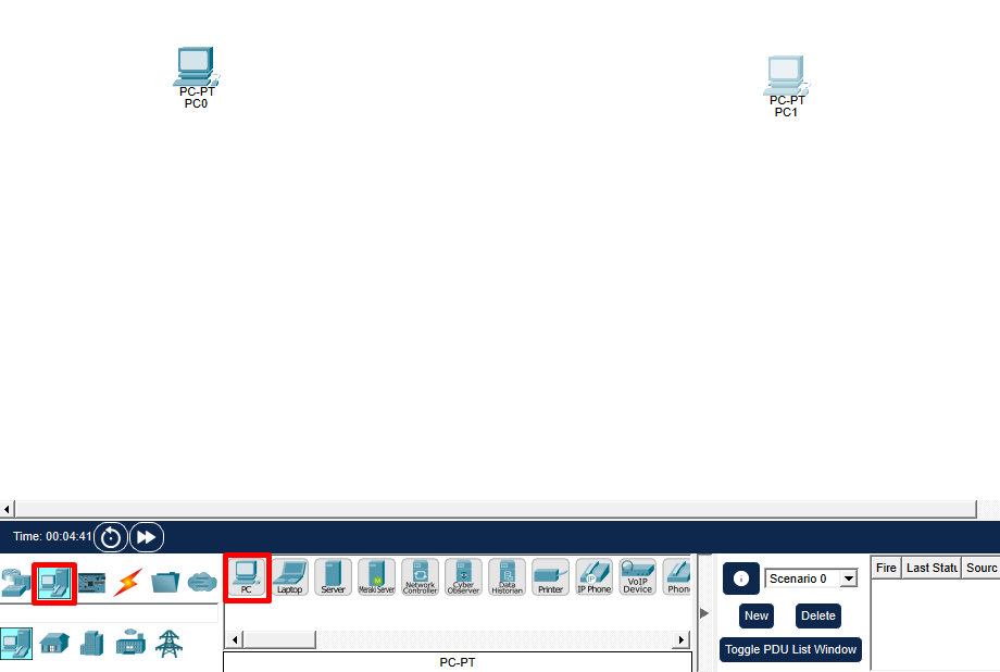 PC to PC - Provoz počítačových sítí