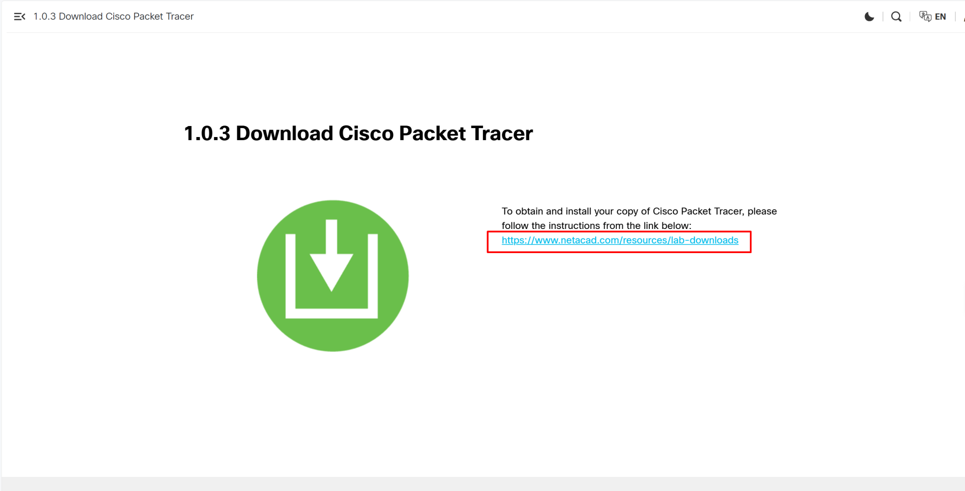 Stažení softwaru - Provoz počítačových sítí