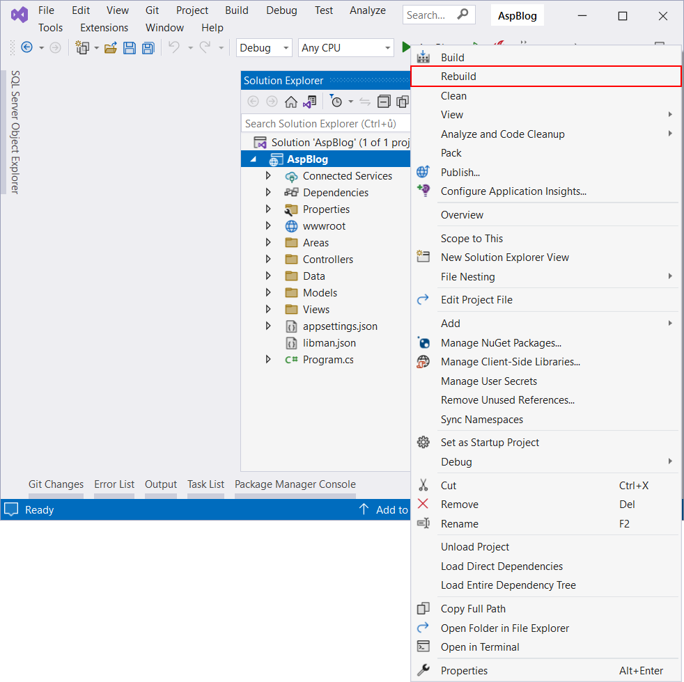 Rebuild projektu v ASP.NET Core MVC - Základy ASP.NET Core MVC