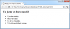 Seznamy a slovníček pojmů - Český HTML 5 manuál
