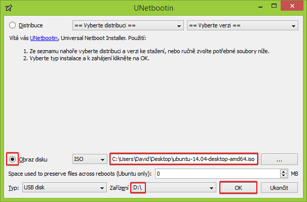 Instalace Ubuntu Linuxu z flash disku pomocí UNetbootin - Základy Linuxu
