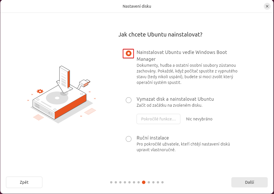 Výběr instalace - Základy Linuxu