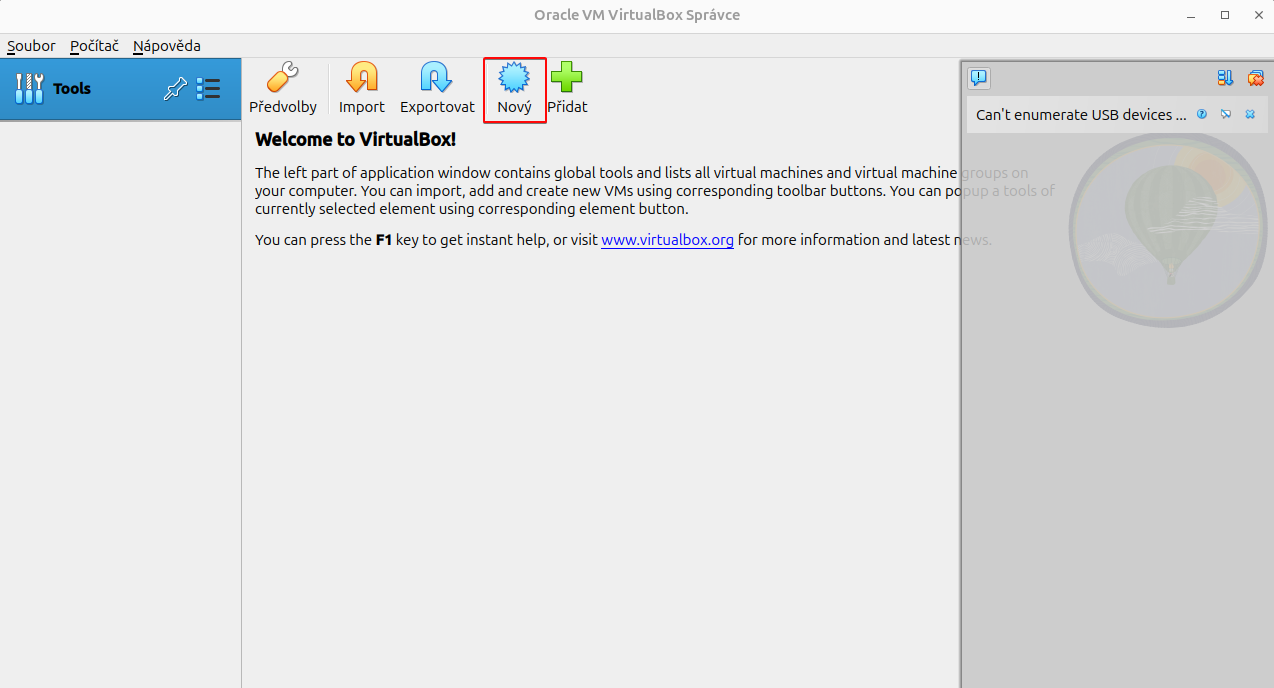 VirtualBox v Ubuntu - Základy Linuxu