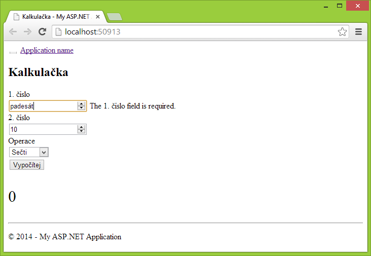 Validace v ASP.NET MVC - Základy ASP.NET MVC