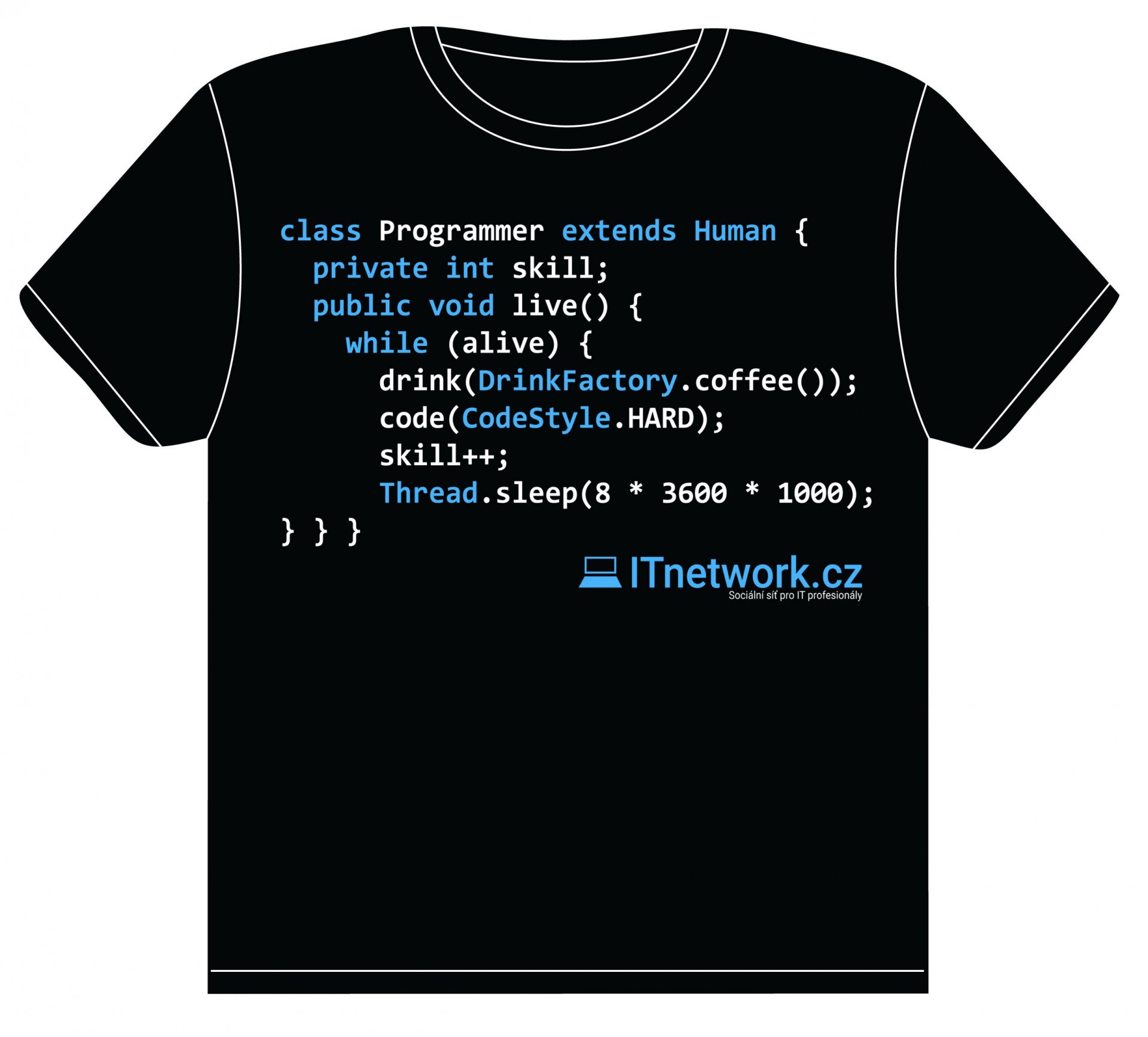 Programátorské tričko od ITnetwork.cz - Programátorské soutěže