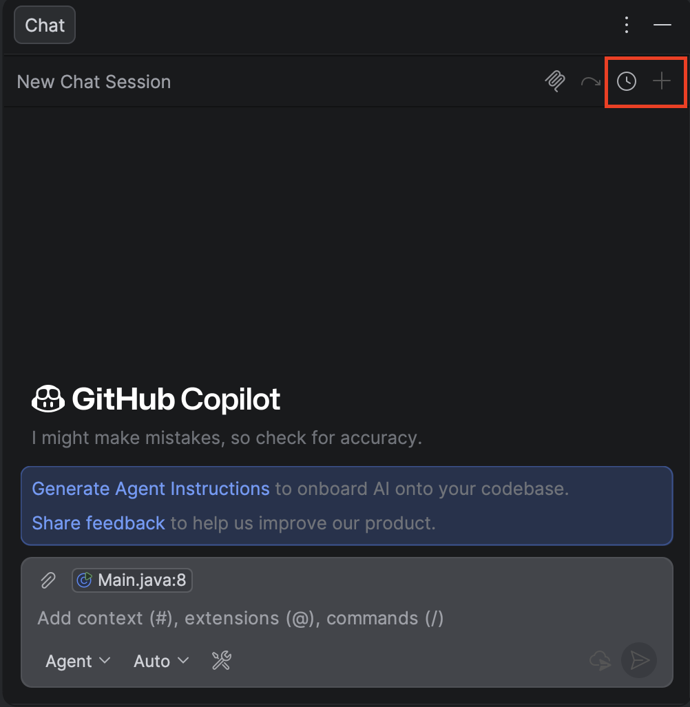 Historie v GitHub Copilot - Základní konstrukce jazyka Java