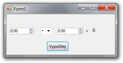 Vybrání položky ComboBoxu v C# .NET - Windows Forms - Okenní aplikace v C# .NET