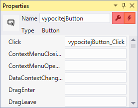 Události ve WPF v VB.NET Visual Studio - Okenní aplikace ve VB.NET WPF