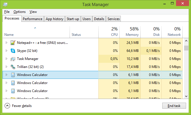 Správce úloh Windows - Paralelní programování a vícevláknové aplikace v C# .NET