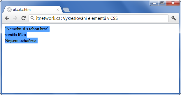 Ukázka vykreslení elementů jako tabulek v CSS - Pozicování a velikost - CSS vlastnosti