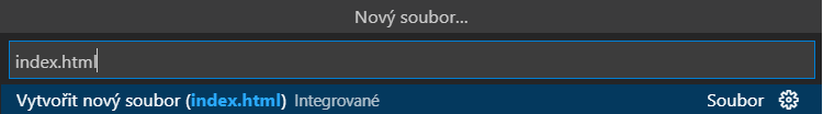 Vytvoření HTML souboru ve VS Code - Webové stránky krok za krokem