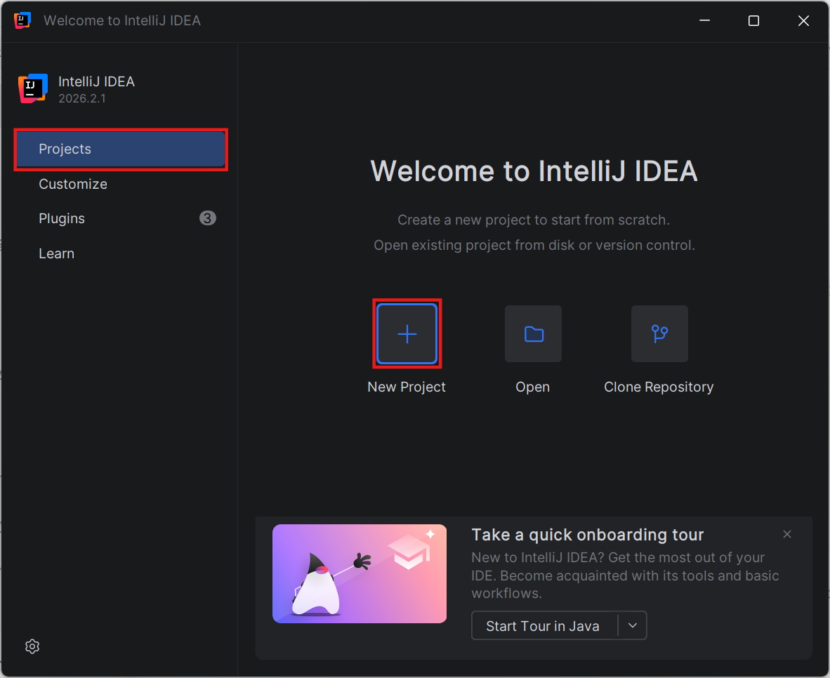 Založení nového projektu v IntelliJ - Základní konstrukce jazyka Java
