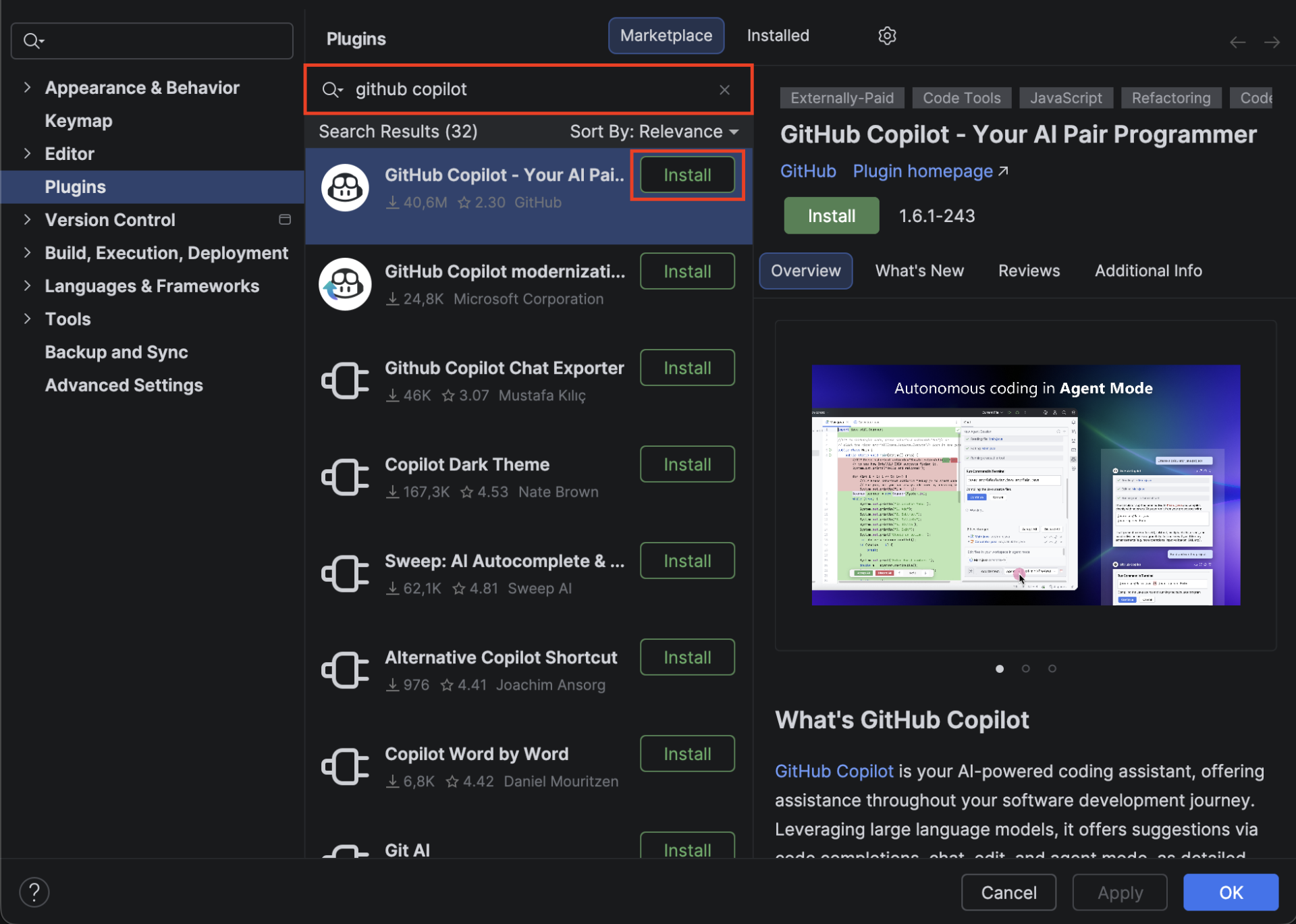 Instalace GitHub Copilota v IntelliJ IDEA. - Základní konstrukce jazyka Java