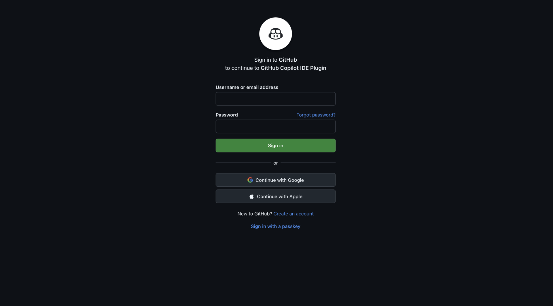 Přihlášení do GitHub Copilota v IntelliJ IDEA. - Základní konstrukce jazyka Java