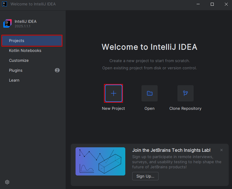 Založení nového projektu v IntelliJ - Základní konstrukce jazyka Java