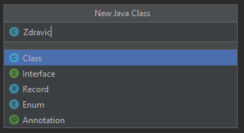 Vytvoření nové třídy v Javě v IntelliJ - Objektově orientované programování v Javě