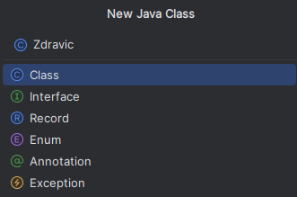 Vytvoření nové třídy v Javě v IntelliJ - Objektově orientované programování v Javě