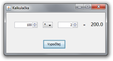Kalkulačka v Java Swing v okně - Základy Java Swing