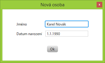 Diloag v JavaFX - Java FX - Okenní aplikace