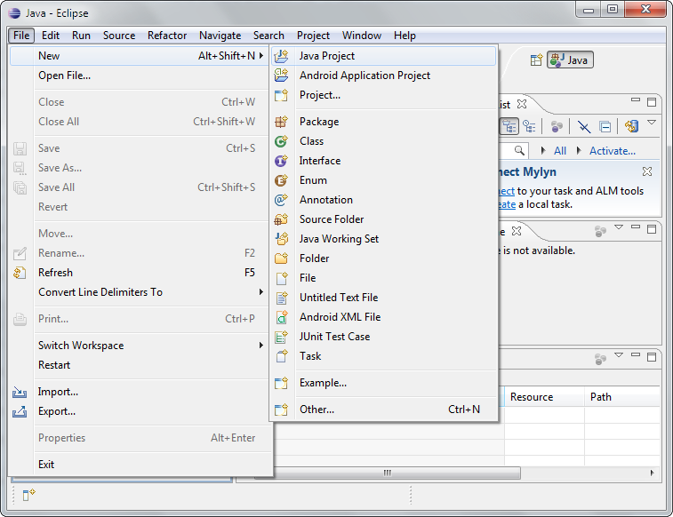 Založení nového projektu v Eclipse - IntelliJ IDEA / NetBeans / Eclipse - Pokročilá práce