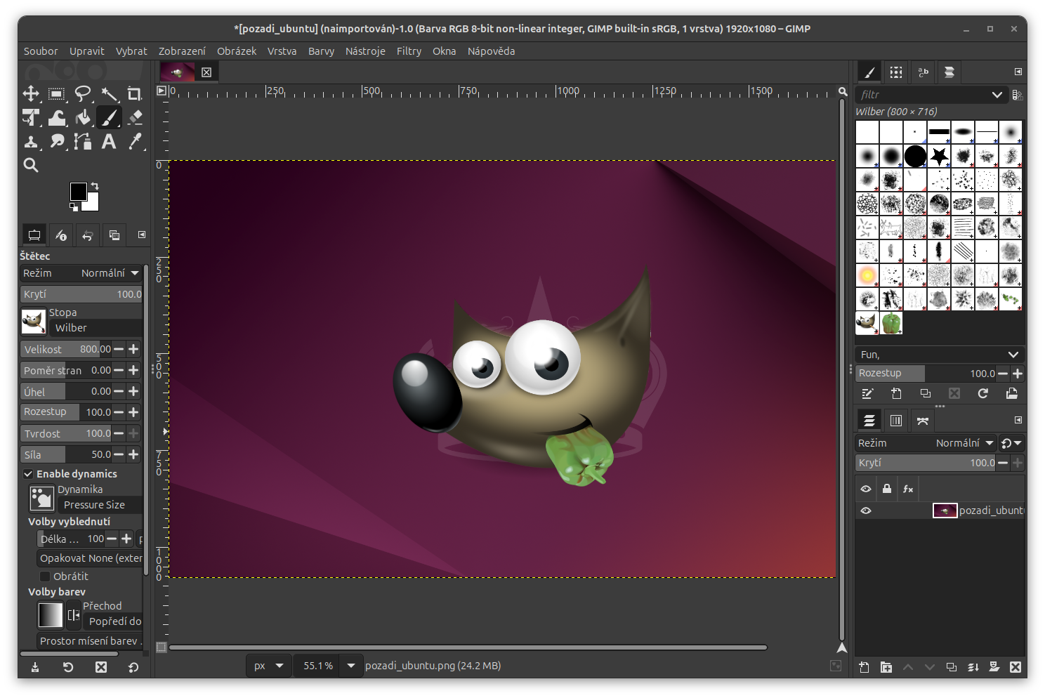 Editor obrázků GIMP v Ubuntu - Základy Linuxu