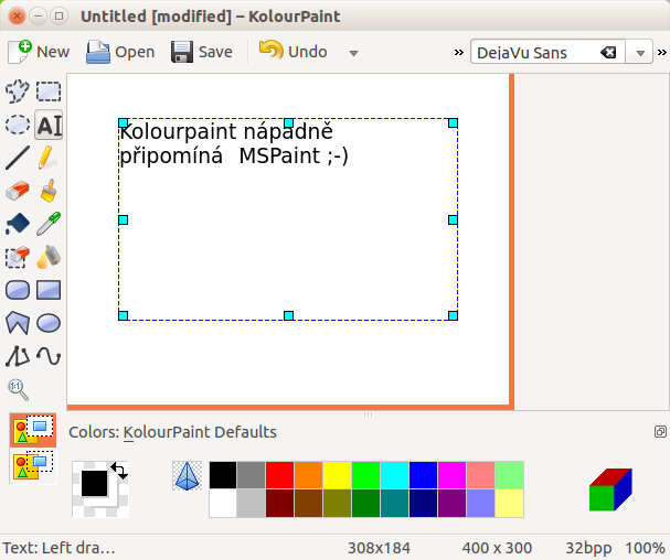 Klon MSPaint KolourPaint na Linuxu - Základy Linuxu