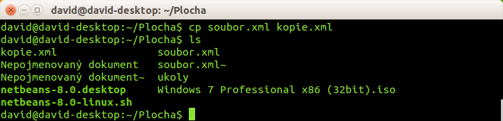 Příkaz cp pro kopírování souborů a složek v Bashi - Základy Linuxu