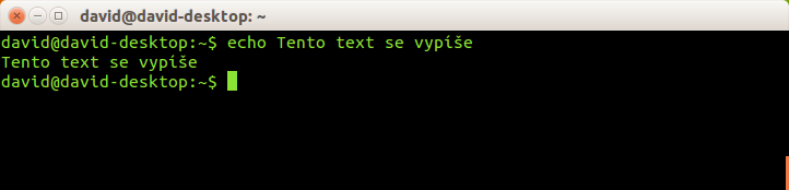 Příkaz echo v Bashi v Linuxu - Základy Linuxu