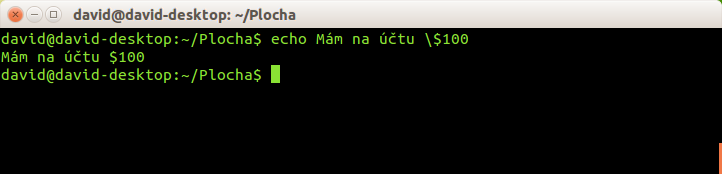 Escapování speciálních znaků v Bashi v Linuxu - Základy Linuxu