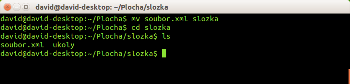 Příkaz mv pro přesun souborů a složek v Bashi - Základy Linuxu