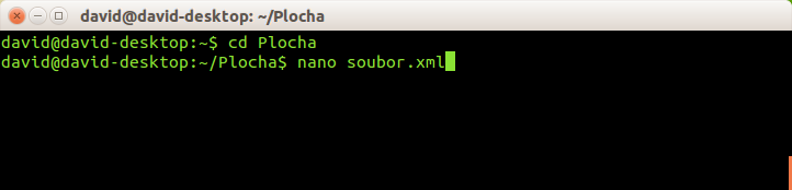 Zobrazení textového souboru pomocí nano v Bashi - Základy Linuxu